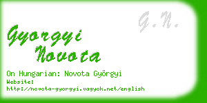 gyorgyi novota business card